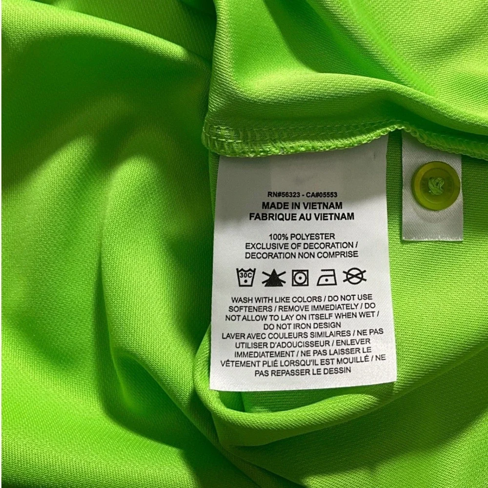 Nike Minnesota Timberwolves NBA Polo Shirt Mens Medium Neon Green Dri-FIT New